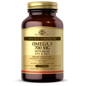 Solgar DOUBLE STRENGTH OMEGA-3 700 MG 600mg EPA DHA