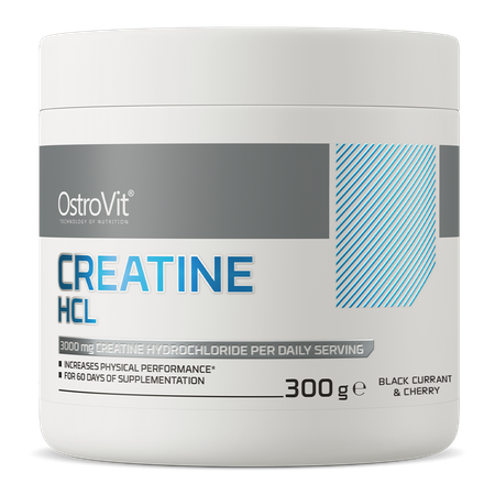 OstroVit Kreatyna HCl 300 g czarna porzeczka z wiśnią