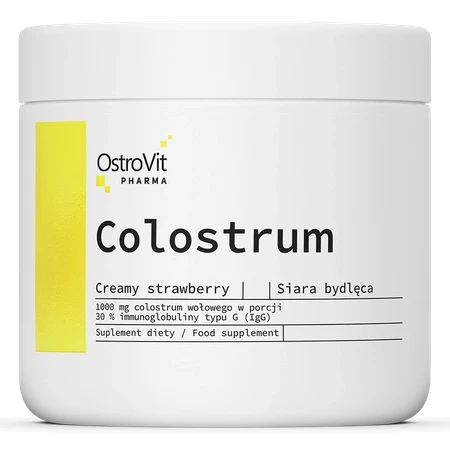 OstroVit Pharma Colostrum 100 g kremowej truskawki