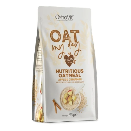 OstroVit Oat My Day 200 g jabłkowo-cynamonowy Płatki owsiane