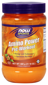 NOW Foods Amino Power Pre-Workout – proszek 600 g