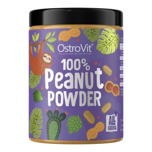 OstroVit 100% Peanut Powder 500 g  / Sproszkowane orzechy arachidowe, bez zbędnych dodatków i wypełniaczy