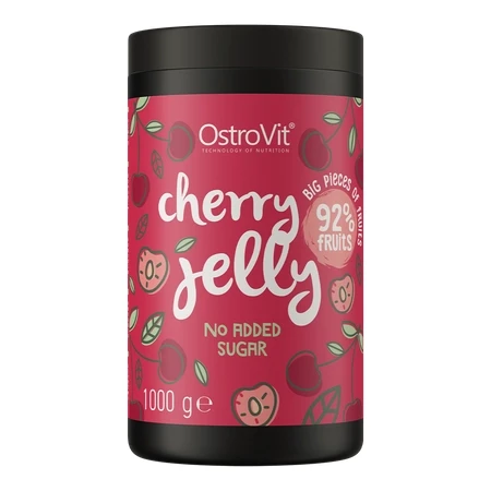 OstroVit Cherry Jelly Owoce w żelu 1000 g wiśniowy