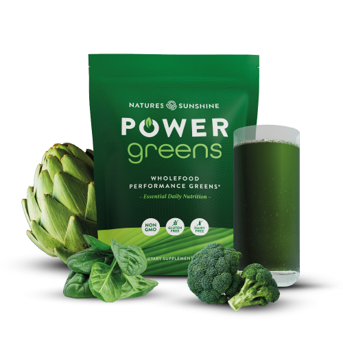 Nature's Sunshine Power Greens (450g) Enzymy Witaminy Warzywa owoce Algi