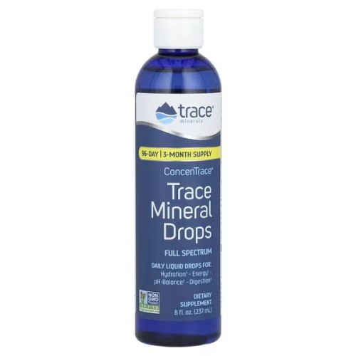 Trace Minerals ®, Concentrace, Trace Mineral Drops, 2 fl oz (237 ml) Minerały Lit Boron Sód (1) (1)