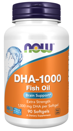 NOW Foods DHA-1000 Fish Oil, Extra Strength Softgels
