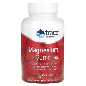 Trace Minerals ®, Magnesium Gummies, Watermelon, 120 Gummies Magnez żelki arbuz