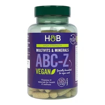 Holland & Barrett High Strength ABC to Z Vegan Multiwitaminy 120 Tablets
