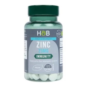 Holland & Barrett High Strength Zinc - 25mg - 120 tablets Cynk