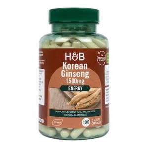 Holland & Barrett Korean Ginseng 90 Capsules żeń szeń koreański