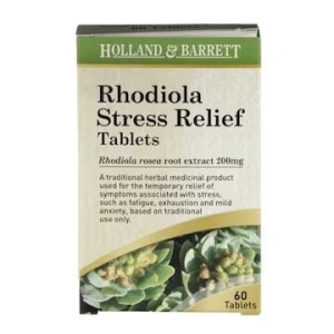 Holland & Barrett Rhodiola Stress Relief 60 Tablets 200mg Różeniec