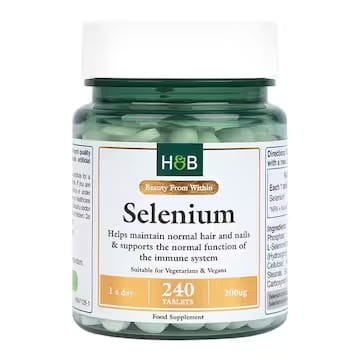 Holland & Barrett Selenium 200ug 240 Tablets Selen 