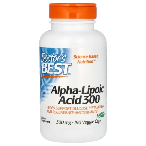 Doctor's Best Alpha-Lipoic Acid 300, 300 mg, 180 Veggie Caps ALA
