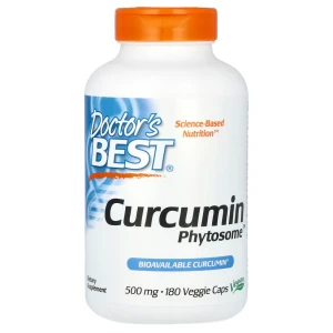 Doctor's Best Curcumin Phytosome with Meriva, 500 mg, 180 Veggie Caps Kurkuma Kurkumina