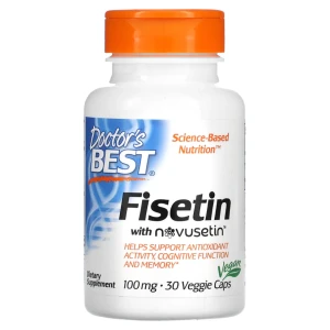 Doctor's Best Fisetin with Novusetin, 100 mg Fisetyna z nowosetyną