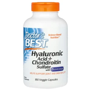 Doctor's Best Hyaluronic Acid + Chondroitin Sulfate with BioCell Collagen, 180 caps Kwas hialuronowy Kolagen chondroityna (1) (1)