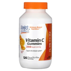 Doctor's Best Vitamin C Gummies, Orange Bliss, 125 mg, 120 Gummies Witamina c