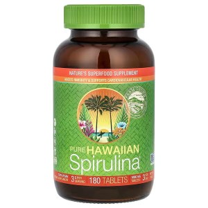 Nutrex Hawaii, Pure Hawaiian Spirulina, 1000mg, 180 Tablets  Spirulina Hawajska