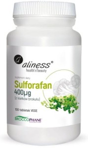  Aliness Sulforafan z kiełków brokułu 400 µg x 100 Vege tabs 