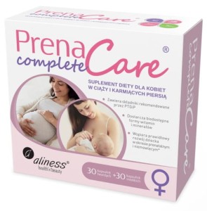  AlinessPrenaCare® Complete dla kobiet w ciąży i karmiących x 30 vege caps + 30 softgels 