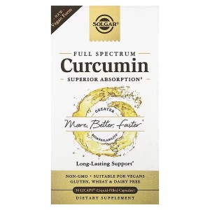 SOLGAR FULL SPECTRUM KURKUMINA 88MG 60 SOFTGELS Kurkuma Curcumin (1)