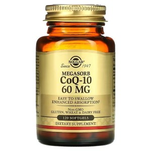 Solgar, Megasorb CoQ-10, 60 mg, 120 miękkich kapsułek Q10