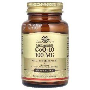 Solgar, Megasorb CoQ-10, 100 mg, 60 kapsułek Q10