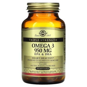 Solgar TRIPLE STRENGTH OMEGA 3 950 MG Potrójna Moc EPA DHA