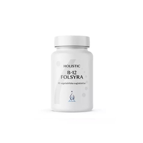 Holistic Holistic B-12 metylowany witamina B12 metylkobalamina kwas foliowy B9 aktywna metylowana forma witaminy B12 kwas foliowy B9