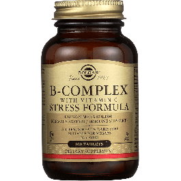 Solgar, B-Complex with Vitamin C Stress Formula Witamina C B1 B2 B3 B6 B12