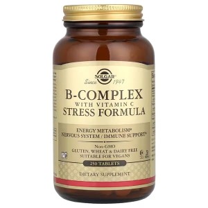 Solgar, B-Complex with Vitamin C Stress Formula 250tab Witamina C B1 B2 B3 B6 B12 (1)