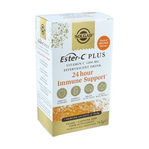 SOLGAR Witamina C Ester-C plus musująca 21 saszetek