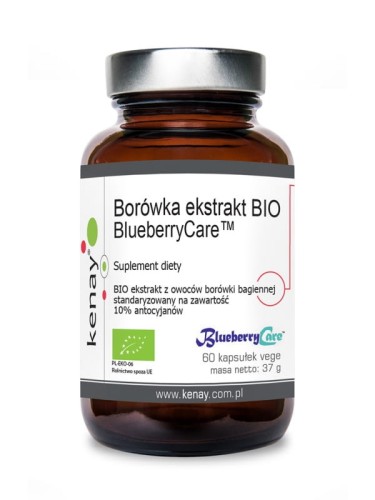 Kenay Borówka ekstrakt BIO BlueberryCare™ (60 kapsułek) - suplement diety 