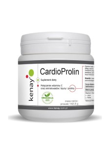 Kenay CardioProlin: L-prolina, L-lizyna, witamina C (proszek 142,8 g) - suplement diety 