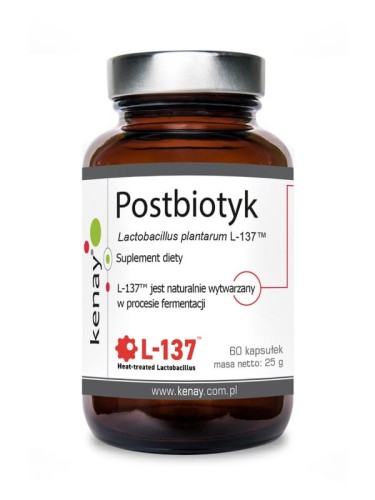 Kenay Postbiotyk Lactobacillus plantarum L-137™ (60 kapsułek) - suplement diety