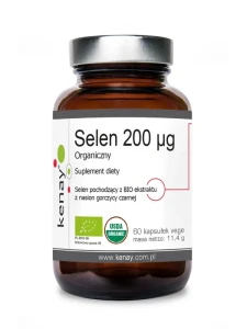 kenay Selen 200 mcg Organiczny (60 kapsułek BIO) - suplement diety 
