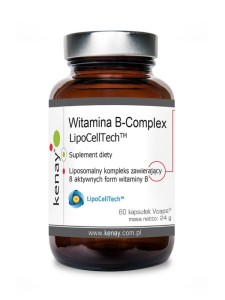 Kenay Witamina B Complex LipoCellTech™ (B Kompleks) (60 kapsułek) - suplement diety 