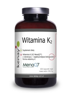 Kenay WITAMINA K2 MenaQ7® z ciecierzycy (300 kapsułek) - suplement diety 
