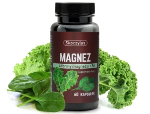 Skoczylas Magnez 4 formy - szpinak, jarmuż B6