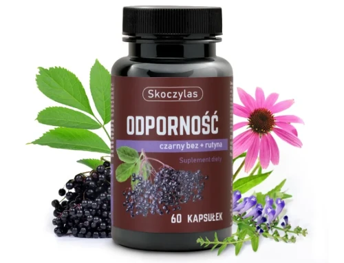 Skoczylas Odporność czarny bez + rutyna Czystek Tarczyca Jeżówka