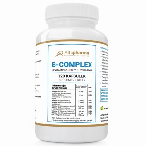 Alto pharma WITAMINA B COMPLEX 200% RWS - 8 WITAMIN Z GRUPY B PRODUKT WEGE 120 kapsułek