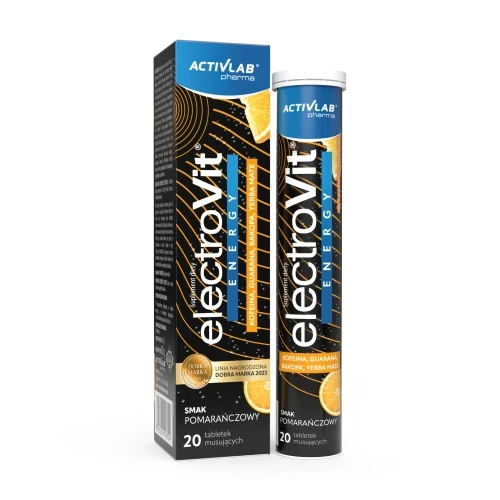 Activlab ElectroVit ENERGY Elektrolity Niacyna b6 b12 Guarana Kofeina Yerba