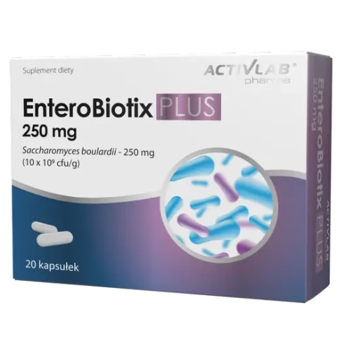 Activlab EnteroBiotix PLUS 250 mg Saccharomyces 20kap