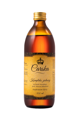 Carska Wódka Kompleks Ziołowy Zakwas żołądkowy Bołotowa Macerat 500ml