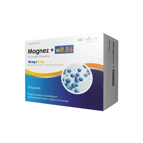 Activlab Magnez mleczan + wit. B6