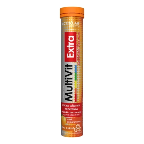 Activlab MultiVit Extra Multiwitaminy musujące pomarańcza