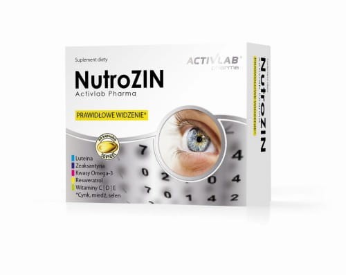 Activlab NutroZIN Luteina Zeaksantyna Resweratrol D3 Omega 3