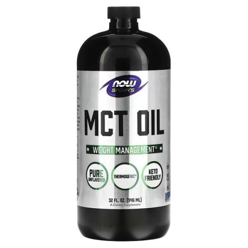 NOW Foods, Sport, olej MCT, niearomatyzowany, 946 ml