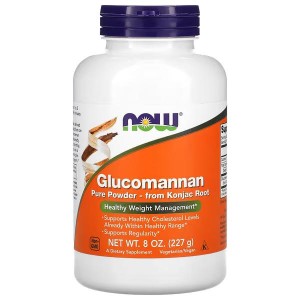 NOW Foods, Glukomannan, czysty proszek, 227 gram błonnik  glucomannan