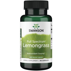 SWANSON FS Lemongrass 400mg 60caps Trawa cytrynowa